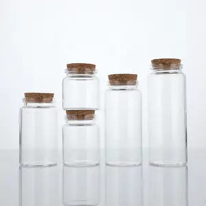 带软木塞的玻璃小瓶50毫升60毫升90毫升100毫升140毫升240毫升260毫升空玻璃漂移瓶