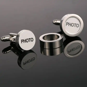 Vendita all'ingrosso su misura di vendita calda alla rinfusa foto da uomo <span class=keywords><strong>gemelli</strong></span> <span class=keywords><strong>gemelli</strong></span> in ottone zircone e 1 paio/Opp borsa 100 coppie - Product Image 2