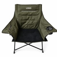 Silla de Playa Plegable Portátil con Marco de Acero y Tela Oxford, Estilo Pesca, con Calefacción, Muebles de Exterior con Logotipo Personalizado
