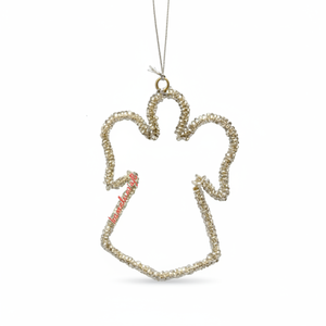 Estatuilla de Ángel colgante de Metal hecha a mano, adornos navideños, decoración decorativa para árbol, decoración para el hogar, artículo de regalo único - Product Image 1