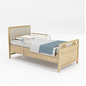 Lit médical électrique Dream Eight 03F en acier inoxydable avec relevage manuel du dossier pour personnes âgées, usage en chambre - Product Image 2