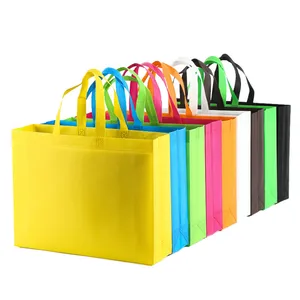 Stampa logo personalizzata a buon mercato riutilizzabile eco-friendly ad ultrasuoni hot press PP PET Rpet PLA shopping tote bag in tessuto non tessuto