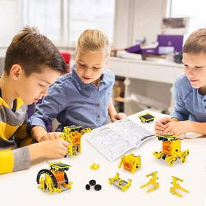 Robots solaires éducatifs à tige jouets 12 en 1 bricolage assemblage <span class=keywords><strong>Science</strong></span> ingénierie jouet kit de robot solaire Intelligent pour les enfants - Product Image 5
