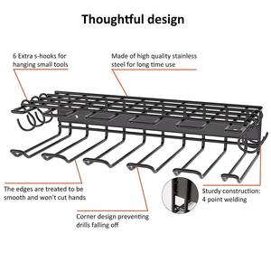 حامل أداة كهربائية مثبت على الحائط ، منظم بطارية للحفر ، رف معدني شديد التحمل للتخزين - Product Image 5