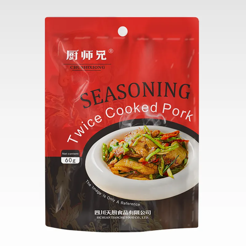 Tianchu 60g Chinese Food Twice Cooked Pork Seasoning Restaurant And Home Use Cooking Seasoning Double Cooked Pork Seasoning