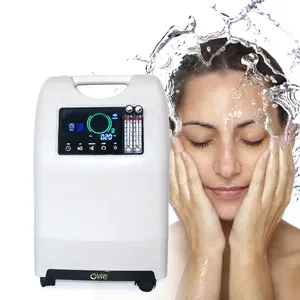 Máquina de belleza de oliva para blanqueamiento de la piel, aparato de terapia Facial de oxígeno hiperbábico con domo LED