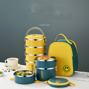 Boîte à lunch isolée scellée Offre Spéciale Employé de <span class=keywords><strong>bureau</strong></span> Boîte à repas en acier inoxydable avec four à micro-ondes Chauffée Boîte à bento Étudiante Femme - Product Image 5