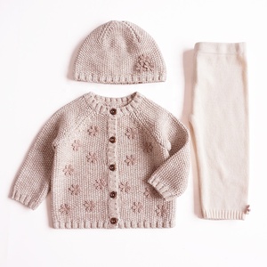 <span class=keywords><strong>Cardigan</strong></span> maglione neonato bambina con cappello ricamo fiore rosa caduta all'ingrosso abbigliamento per bambini boutique 91110460 - Product Image 1