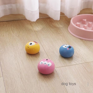 Toptan özel yeni desen güzel karikatür göz küresi köpekler Gnaw oyuncaklar çevre dostu emaye interaktif Pet oyuncaklar gıcırtılı - Product Image 4