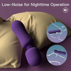 Vibrador de varita potente de silicona completa, masajeador de varita mágica recargable Mini Love - Product Image 5