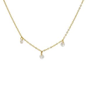 Zogxin Crystal Necklace Gold Chain With Zircon Pendant For Women Everyday Wear Leisure Style Geometric Design - Product Image 5
