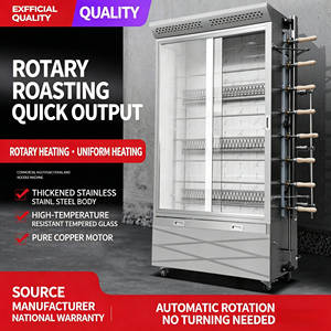 Máquina de Pollo Asado a Gas con 6 Varillas, Ventana de Visualización e Iluminación <span class=keywords><strong>Interior</strong></span> para Buffet de Desayuno en Hoteles - Product Image 5