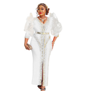 <span class=keywords><strong>Abito</strong></span> africano a coda di pesce con <span class=keywords><strong>paillettes</strong></span> ricamo festa a manica lunga <span class=keywords><strong>abito</strong></span> elegante Maxi <span class=keywords><strong>abito</strong></span> da sera - Product Image 3