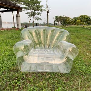 Transparentes <span class=keywords><strong>Sofa</strong></span> PVC Aufblasbares <span class=keywords><strong>Sofa</strong></span> Camping Aufblasbarer Lazy Lounge <span class=keywords><strong>Chair</strong></span> Einzels itz - Product Image 6