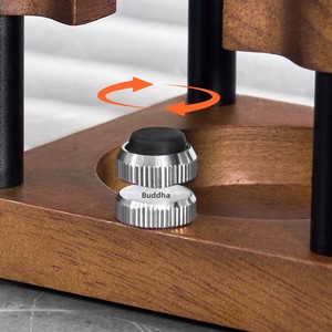 Support universel moderne et minimaliste pour tamper à café, accessoire de rangement pour poignée de machine à café, support de <span class=keywords><strong>tamping</strong></span> en bois de Sapele, outil de dosage - Product Image 2