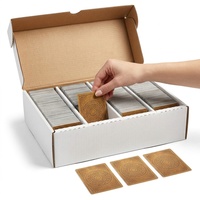 Boîte de rangement pour cartes avec séparateur, capacité 3600 cartes, pour cartes de jeu et de collection, en carton blanc, organisateur pour collectionneurs