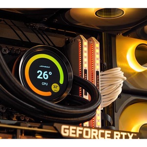 JONSBO TF2-360SC Integrated Water Cooling Radiator Digital Display Screen ARGB Alloy Bearing <b>Computer</b> Case CPU <b>Fan</b> 25dBA 68CFM C - Product Image 3
