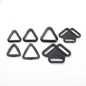 Plastic Triangular <b>Buckles</b> Three Way Adjustable For Bags And Clothing Solid Color Durable - Product Image 1