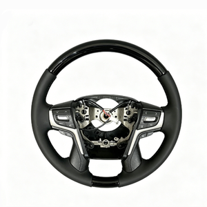 พวงมาลัยไม้แบบ Retrofit สำหรับ Cruiser Fortuner Supra LC300 LC79 LC80 76 250 10 A91 Camry XV40 XV50 - Product Image 1