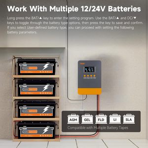 35A <span class=keywords><strong>MPPT</strong></span> <span class=keywords><strong>Solar</strong></span> <span class=keywords><strong>charge</strong></span> <span class=keywords><strong>controller</strong></span> với điều chỉnh các thông số 12V/24V LCD hiển thị cổng USB hoàn toàn khả thi điều chỉnh năng lượng mặt trời - Product Image 2