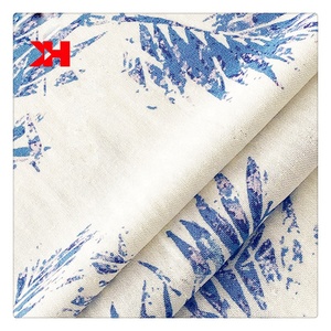 2020 nuevos diseños de telas textiles buen <span class=keywords><strong>precio</strong></span> 70% rayón 30% <span class=keywords><strong>Lino</strong></span> tela impresa para el vestido de ropa al por mayor - Product Image 4