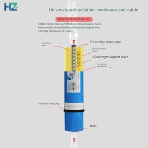 Système de purification d'eau par osmose inverse électrique Huazheng 400G, filtre commercial 0,0001 micron, écologique et facile à utiliser - Meilleures ventes - Product Image 6