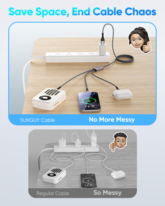 Wholesale SUNGUY 3-in-1 <b>USB</b> <b>C</b> 18W 1.2m Fast Charging <b>USB</b> <b>Cable</b> Phone Charger Data <b>Cable</b> Eco-Friendly with 3-Year Warranty - Product Image 4