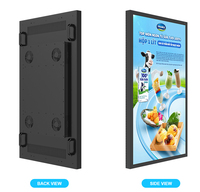 Moniteur publicitaire LCD ultra-fin, étanche IP65, lisible en plein soleil, 49, 55, 65 pouces, signalisation numérique extérieure