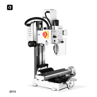 ZX13 Mini perceuse de table verticale DIY, petite perceuse de table, machine de fraisage multifonctionnelle 220V, utilisée avec un conique de broche MT3, CTMACH