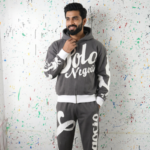 URBAN PRODUCTIONS Acid Wash Printed Hooded Maternity 100% Cotton Streetwear - Product Image 1
