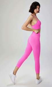 Leggings Capri de Cintura Alta sin Costura Delantera para Mujer, para Yoga, Gimnasio y Entrenamiento - Product Image 4