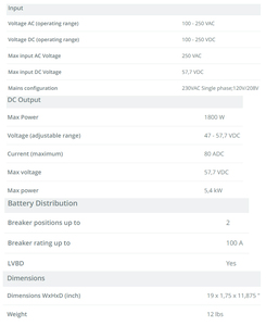 Système d'alimentation CC Eltek 5.4kw Compack Flatpack S 1U Intrepid +3R avec 3 redresseurs Flatpack S 48/1800 HE - Product Image 6