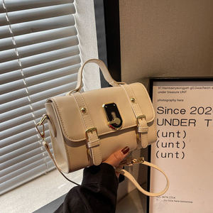 Sacs à bandoulière classiques pour femmes, couleur unie, boucle de fermeture - Product Image 1