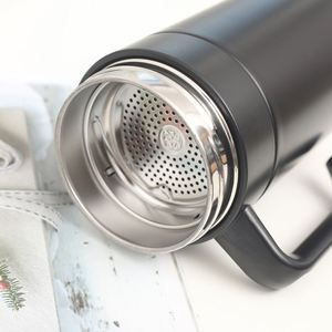 Custom High Quality Stainless Steel Vacuum Flask Business Office Coffee <b>Mug</b> With Handle and Filter Drinking Tea Cup - Product Image 4