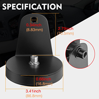 Support de fixation puissant pour pare-brise 88 mm, ventouse et support magnétique de toit pour barre lumineuse LED et projecteurs