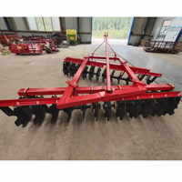 Herse à disques robuste montée sur tracteur avec moteur pour rizières et jardins potagers sur terres arides