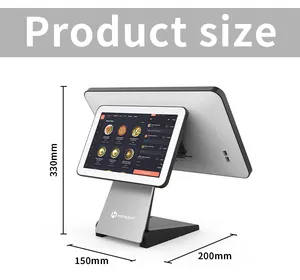 Pos Maschinen preis Dual Touchscreen 15,6 Zoll Tablet Pos System für Einzelhandel geschäft Self Service Pos Maschine alles in einem