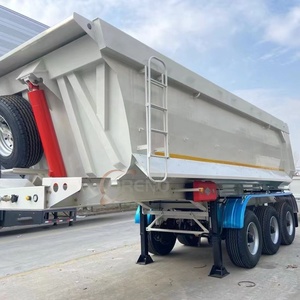 รถพ่วงดั๊มพ์เหล็ก <span class=keywords><strong>Oreno</strong></span> 50-70 ตัน พร้อมกระบอกไฮดรอลิกยกสูง ระบบกันสะเทือน JOST แบบ 2/3/4 เพลา - Product Image 4