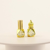 Flacon pulvérisateur d'huile essentielle/parfum en verre octogonal/carré électroplaqué, avec pompe, couleur personnalisée, stock usine
