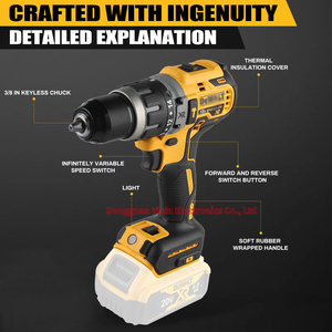 Dụng cụ điện đa năng 3 trong 1 không dây 20V, máy khoan tác động cầm tay chuyên nghiệp tiết kiệm năng lượng bền, 40mm - Product Image 6