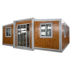 High Luxury Fashionable Prefab Container House Sandwich Panel Expandable Container Homes Container Shops Allstar Steel Door