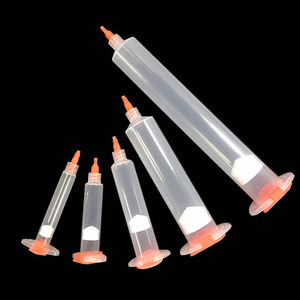 Cylindre de distribution pneumatique en plastique de style américain 3CC/5CC/10CC/30CC/<span class=keywords><strong>50CC</strong></span>, fluide adhésif, colle, seringue de distribution à embout Luer Lock - Product Image 1