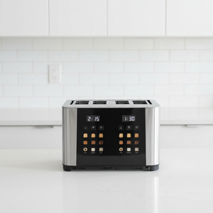 <span class=keywords><strong>Tostadora</strong></span> de Acero Inoxidable de 4 Rebanadas con Bandeja Recolectora de Migas Extraíble para una Fácil Limpieza, Apta para Rebanadas Gruesas y Bagels, Desayuno - Product Image 2