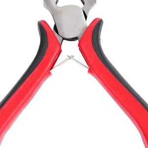 คีมตัดคุณภาพสูง 4.5 นิ้ว เหล็กโครเมี่ยมวาเนเดียม ปากเรียบ ด้ามจับสีแดงดำ เครื่องมือ DIY มาตรฐานอิมพีเรียล - Product Image 5