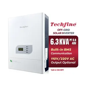 Techfine buon prezzo MPPT 5000 w 48V inverter 6KVA 5KW 5000 watt inverter solare off grid pv inverter solare