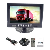Universel 9 pouces HD AHD 1080P TFT LED voiture tableau de bord affichage grand Angle pare-brise bureau GPS moniteur Bus camion LCD TV