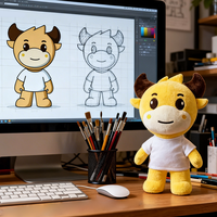 OEM ODM Peluche Mascotte Promotionnelle de Haute Qualité, Poupée en Peluche Personnalisée, Animaux en Peluche, Jouet en Peluche Personnalisé, Dropshipping
