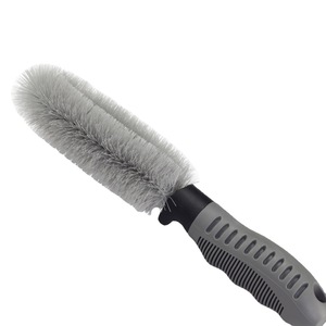 Yi Kailing Car <b>Wheel</b> <b>Brush</b> Set Grey PP Material For Tire And Hub Cleaning Two Piece Design - Product Image 5