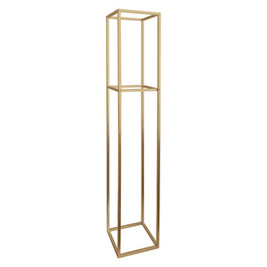 Quảng Trường Hình Học Cưới Trắng Kim Loại Trung Tâm Hoa Đứng Pliths - Product Image 5