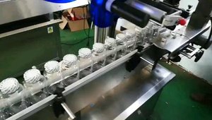 Dọc loại tự động điện điều khiển PLC kiểm soát bọc xung quanh Sticker dán nhãn máy cho chai trường hợp thủy tinh kim loại - Product Image 4